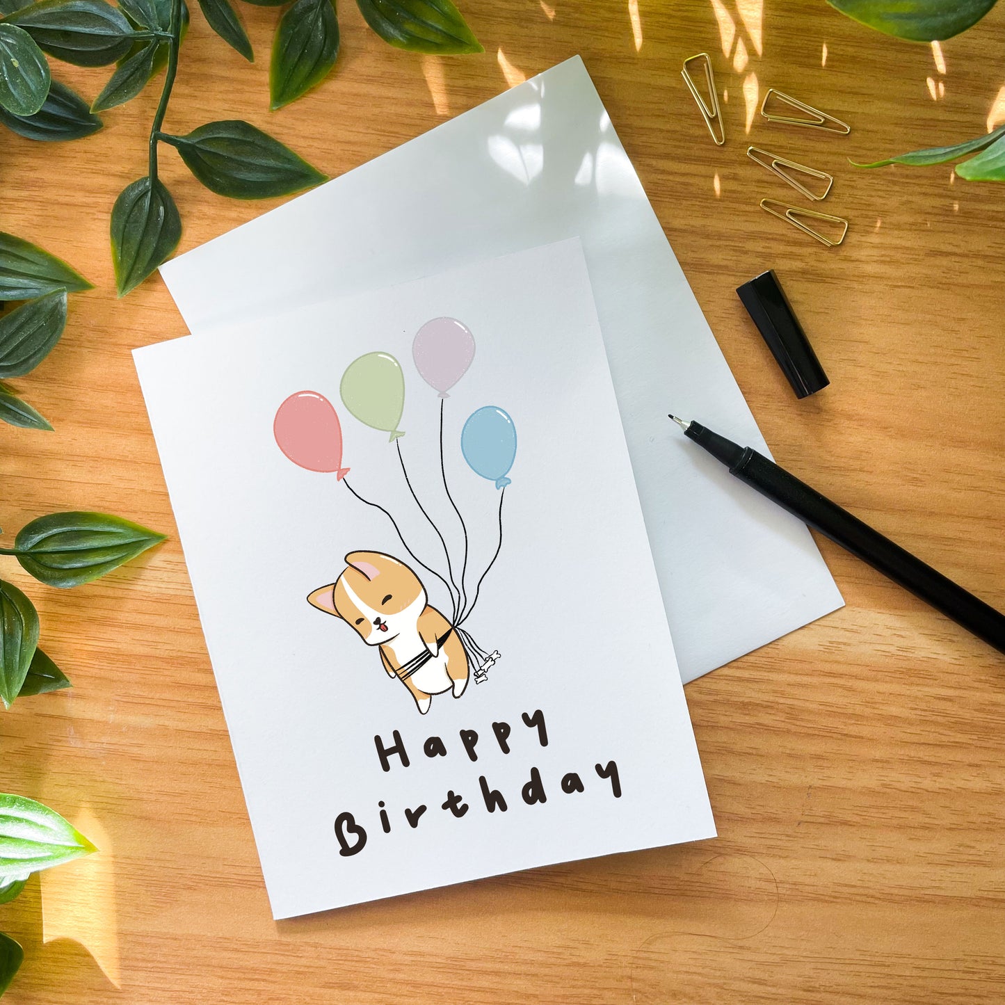 Happy Birthday Balloons v2 Greeting Card