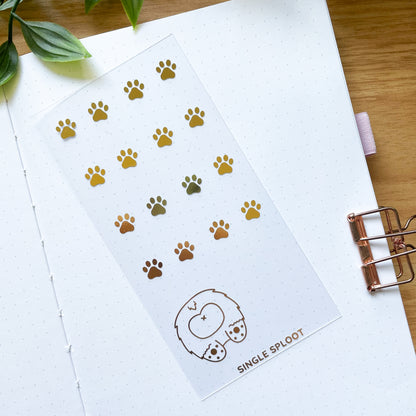 Gold Foiled Transparent Card