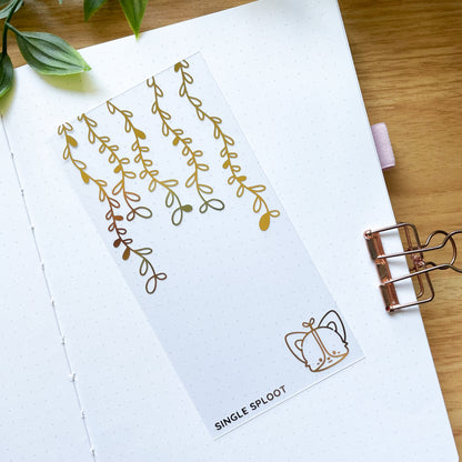 Gold Foiled Transparent Card