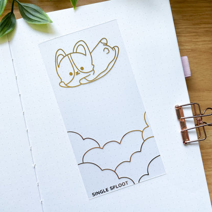 Gold Foiled Transparent Card