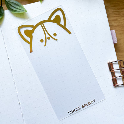 Gold Foiled Transparent Card