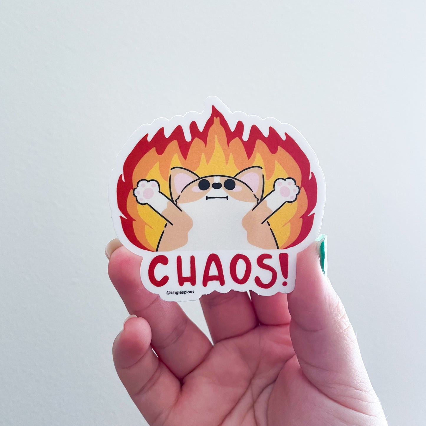 CHAOS Corgi Sticker