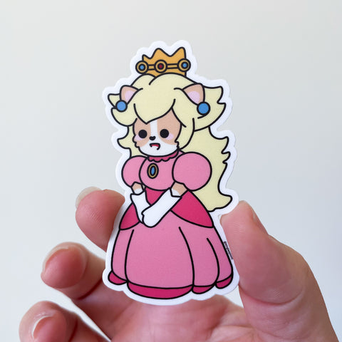 Princess Game Corgi Sticker