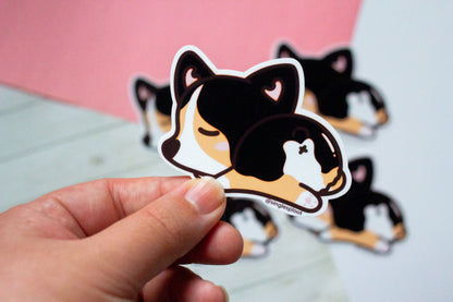 Sleepy Corgi Sticker