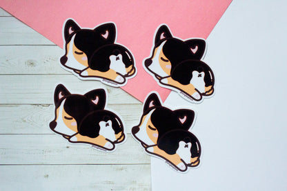 Sleepy Corgi Sticker