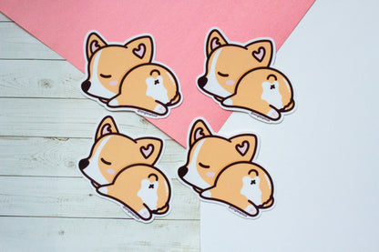 Sleepy Corgi Sticker