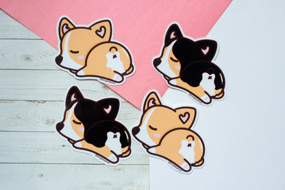 Sleepy Corgi Sticker
