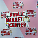 Public Market Center Corgi Sticker