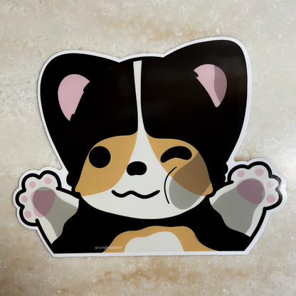 Window Corgi Car Decal v2