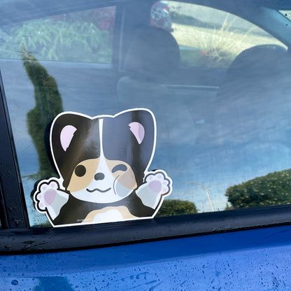Window Corgi Car Decal v2