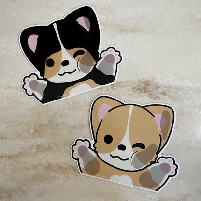 Window Corgi Car Decal v2