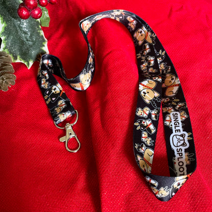 Reindeer Corgi Lanyard