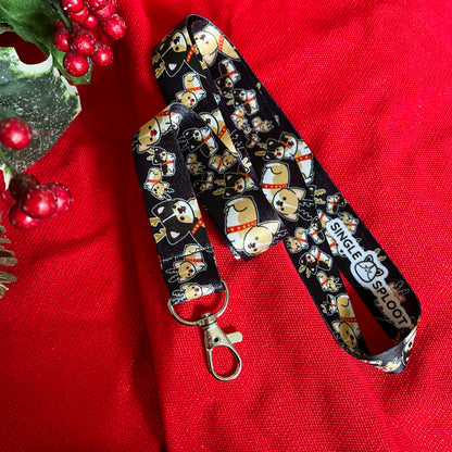 Reindeer Corgi Lanyard