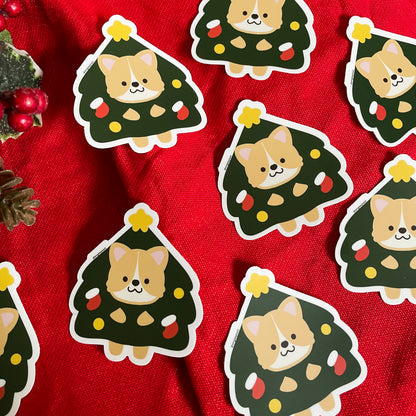 Corgmas Tree Sticker