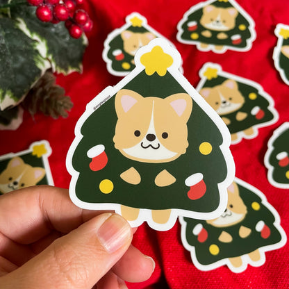 Corgmas Tree Sticker