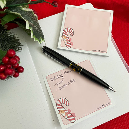 Pawliday Candy Cane Sticky Note