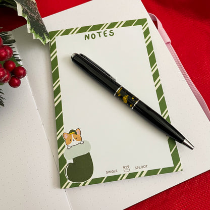 Pawliday Elf Stocking Notepad