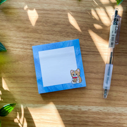 Chonky Boba Corgi Sticky Note